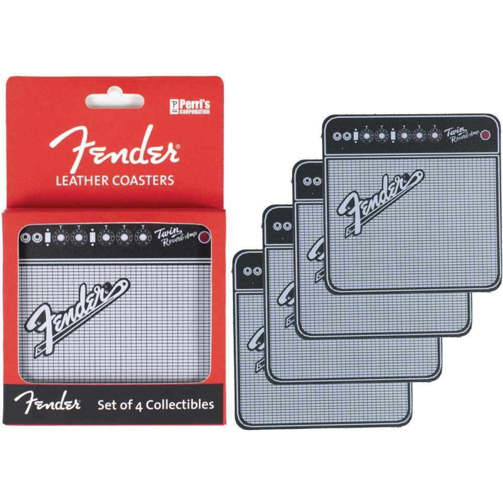 Fender - Amplifier Untersetzer Set - Grau/Schwarz